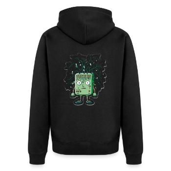 Technologie des implants neuronaux - Veste à capuche bio Premium Unisexe - noir - Dos - Nico (187cm)