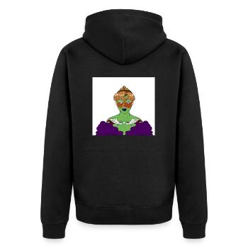 FashionT-shirt - Veste à capuche bio Premium Unisexe - noir - Dos - Nico (187cm)