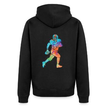 Football américain Sports Enfants Football Garçons - Veste à capuche bio Premium Unisexe - noir - Dos - Nico (187cm)