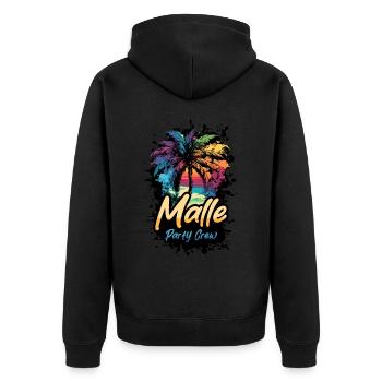 Vacances de Malle Party Crew - Veste à capuche bio Premium Unisexe - noir - Dos - Nico (187cm)