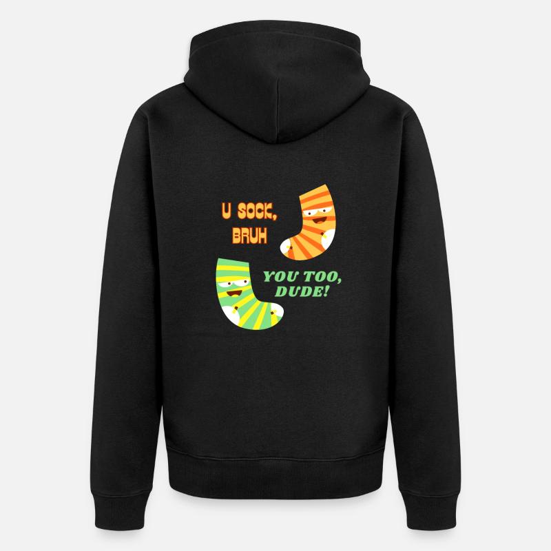 Chaussettes - Veste à capuche bio Premium Unisexe - noir