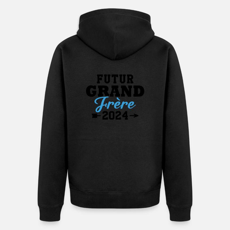Futur Grand Frère 2024 - Veste à capuche bio Premium Unisexe - noir