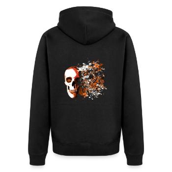 skull explosion - Veste à capuche bio Premium Unisexe - noir - Dos - Nico (187cm)