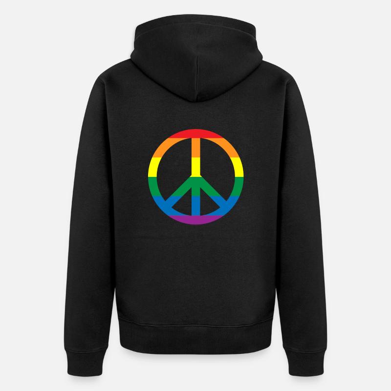 Paix Lgbt - Veste à capuche bio Premium Unisexe - noir