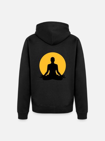 Meditation - Veste à capuche bio Premium Unisexe - noir