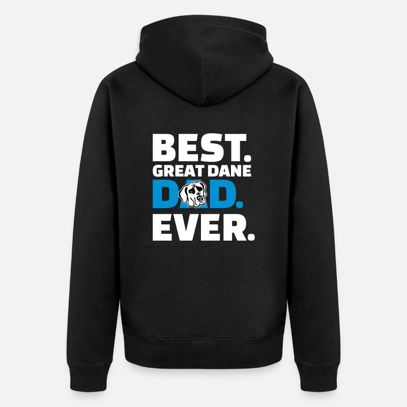 Dogge - Unisex Premium Bio Zip Hoodie - Schwarz