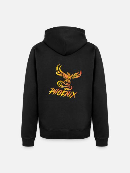 Phönix - Unisex Premium Bio Zip Hoodie - Schwarz