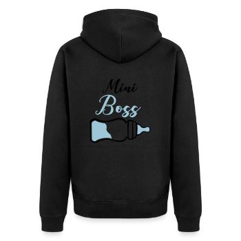 patron de biberon - Veste à capuche bio Premium Unisexe - noir - Dos - Nico (187cm)