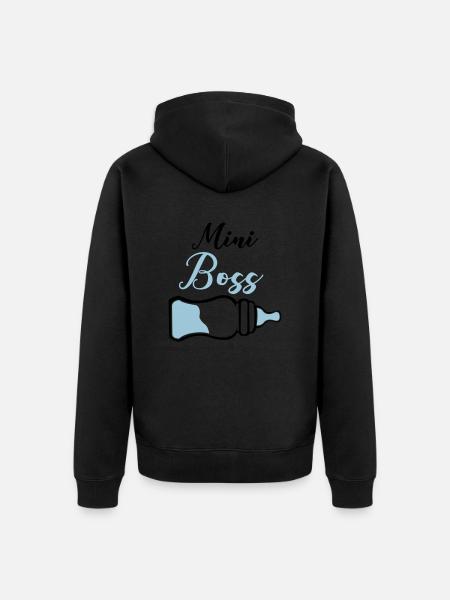 patron de biberon - Veste à capuche bio Premium Unisexe - noir