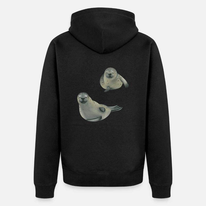 Joints - Veste à capuche bio Premium Unisexe - noir