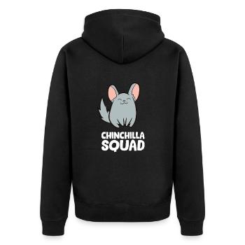 Chinchilla - Escouade de chinchilla - Veste à capuche bio Premium Unisexe - noir - Dos - Nico (187cm)