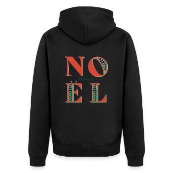 Joyeux noel - Veste à capuche bio Premium Unisexe - noir - Dos - Nico (187cm)