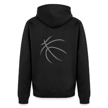 Basket-ball - Veste à capuche bio Premium Unisexe - noir - Dos - Nico (187cm)