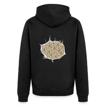 nourriture cadeau d’anniversaire citation amusante - Veste à capuche bio Premium Unisexe - noir - Dos - Nico (187cm)