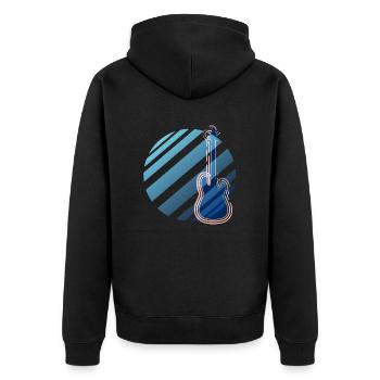 Amour de la basse - Veste à capuche bio Premium Unisexe - noir - Dos - Nico (187cm)
