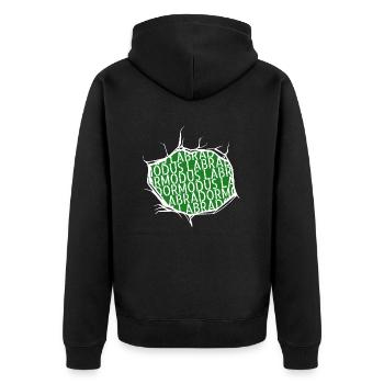 Patte dogue allemand Bday amour cadeau d’anniversaire - Veste à capuche bio Premium Unisexe - noir - Dos - Nico (187cm)