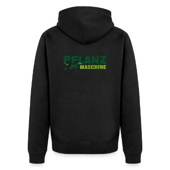 Gärtner Garten Pflanzen Gartenarbeit Gartenbau - Unisex Premium Bio Zip Hoodie - Schwarz - Hinten - Nico (187cm)