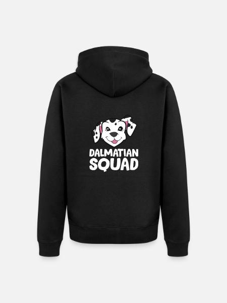 Dalmatians - Dalmatian Squad - Unisex Premium Organic Zip Hoodie - black