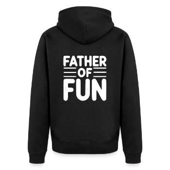 Père du plaisir - Veste à capuche bio Premium Unisexe - noir - Dos - Nico (187cm)