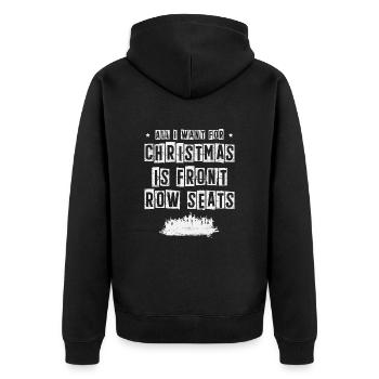 Tout ce que Noël veut Musique de Noël en premier - Veste à capuche bio Premium Unisexe - noir - Dos - Nico (187cm)