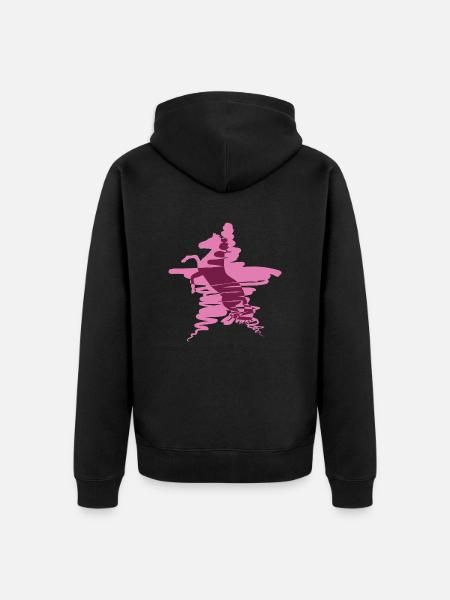 Star Horse - Unisex Premium Bio Zip Hoodie - Schwarz