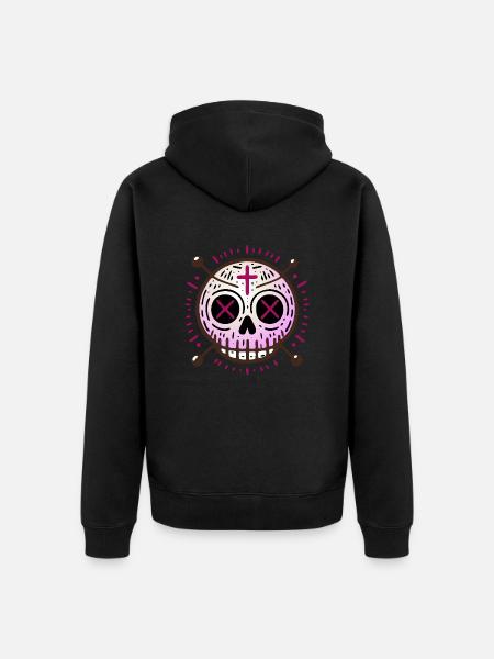 Schumpfkopf Xavia - Unisex Premium Bio Zip Hoodie - Schwarz