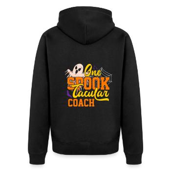 Halloween One Spooktacular Coach - Veste à capuche bio Premium Unisexe - noir - Dos - Nico (187cm)