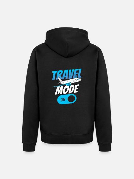 Mode de déplacement - Veste à capuche bio Premium Unisexe - noir