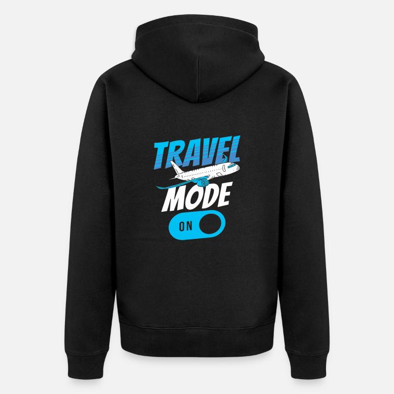 Mode de déplacement - Veste à capuche bio Premium Unisexe - noir