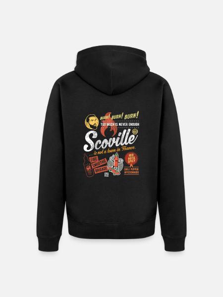 Chili Pepper Scoville Is Not A Town - Unisex Premium Organic Zip Hoodie - black