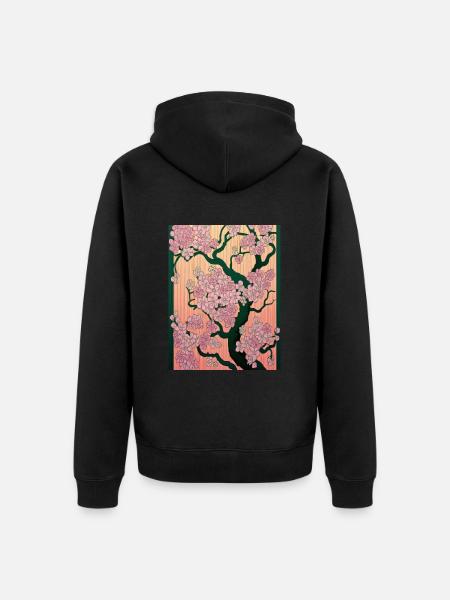 Asian - Unisex Premium Organic Zip Hoodie - black