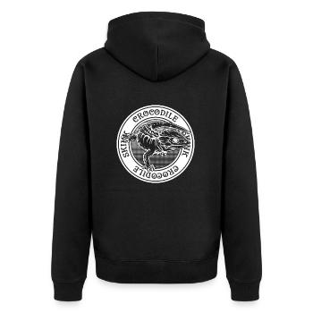 Red Eye Crocodile Skink Tattoo Style Reptile Owner - Veste à capuche bio Premium Unisexe - noir - Dos - Nico (187cm)