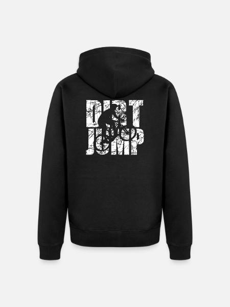Dirt Jump - Unisex Premium Organic Zip Hoodie - black