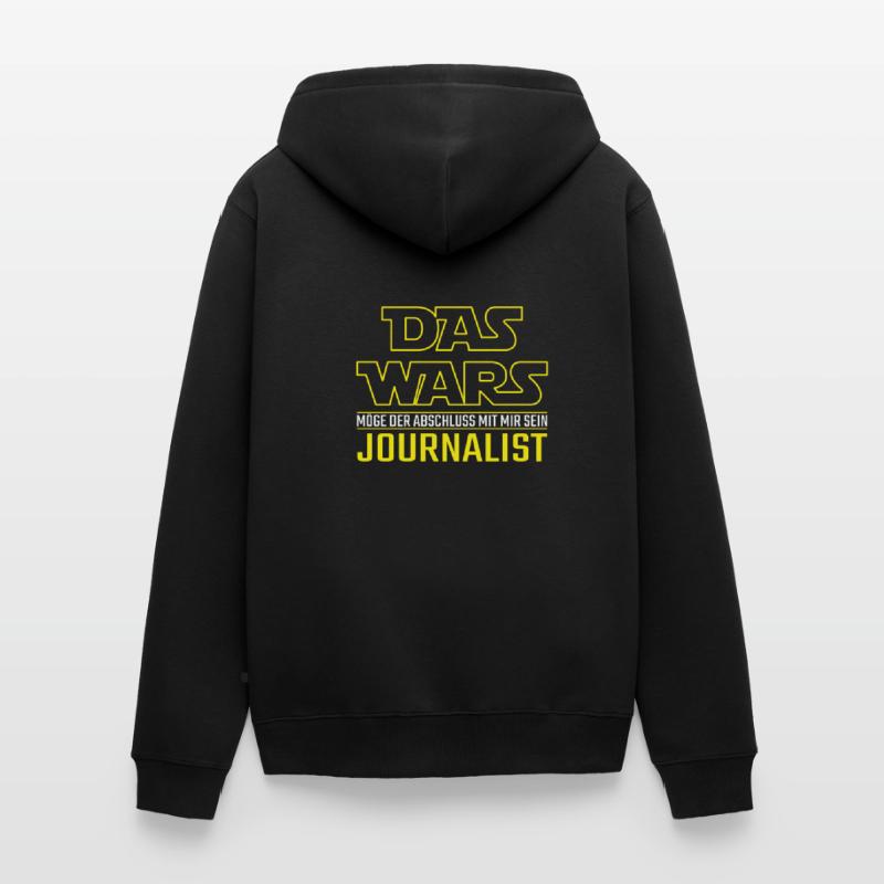 Das Wars Abschluss Journalist Beruf Geschenkidee Unisex Premium Bio Zip Hoodie