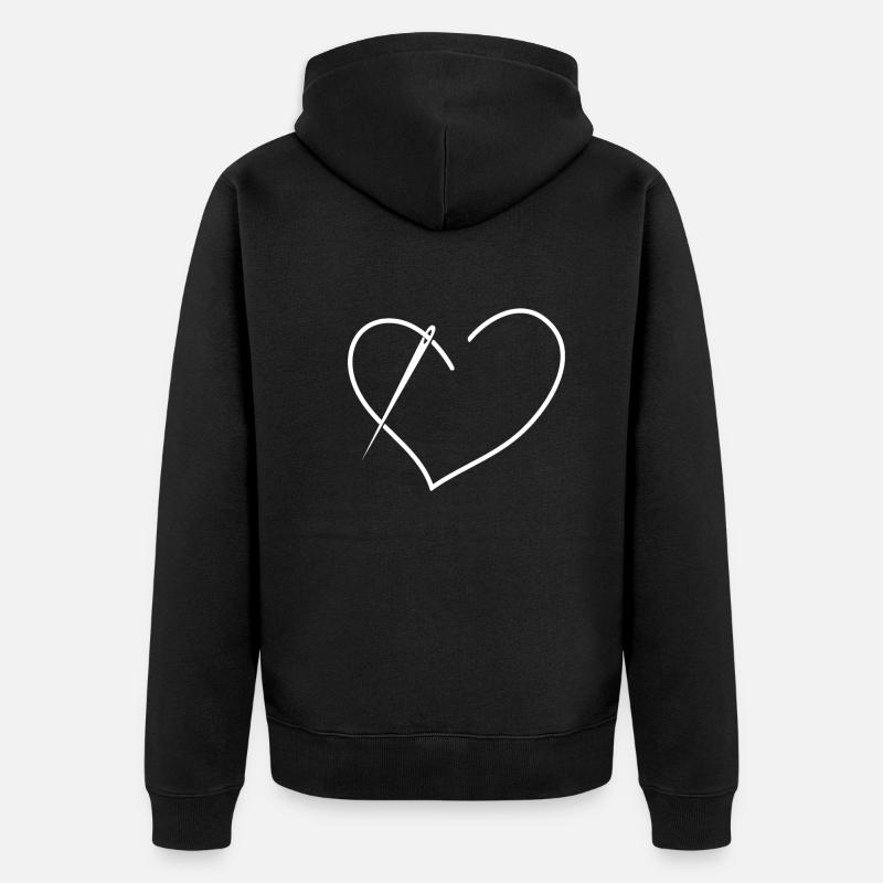 Couturière Couturière - Veste à capuche bio Premium Unisexe - noir
