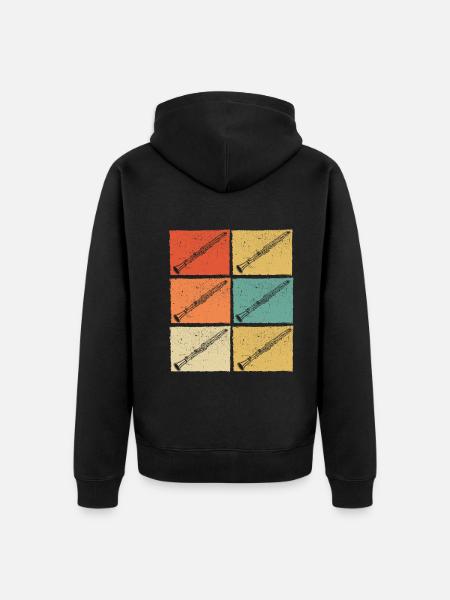 Clarinet Clarinet player Clarinetist - Unisex Premium Organic Zip Hoodie - black
