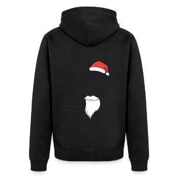 Table Tennis Table Tennis Bat Ping Pong - Unisex Premium Organic Zip Hoodie - black - Back - Nico (187cm)