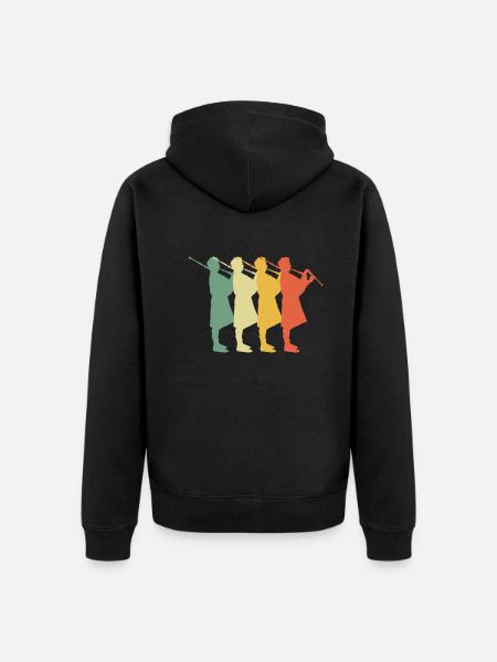 Bagpipes Bagpipes Bagpipe - Unisex Premium Organic Zip Hoodie - black