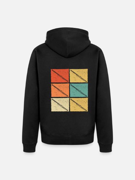 Flute Flute player Flutist - Unisex Premium Organic Zip Hoodie - black