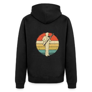 Bassoon Bassoon Bassoon Player Bassoonist - Unisex Premium Organic Zip Hoodie - black - Back - Nico (187cm)