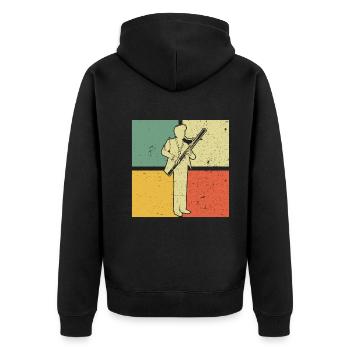 Bassoon Bassoon Bassoon Player Bassoonist - Unisex Premium Organic Zip Hoodie - black - Back - Nico (187cm)