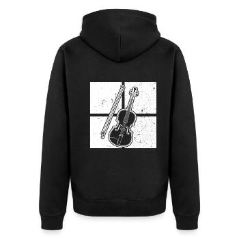Violon Violoniste Violoniste - Veste à capuche bio Premium Unisexe - noir - Dos - Nico (187cm)