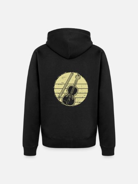 Violin Violinist Violinist - Unisex Premium Organic Zip Hoodie - black