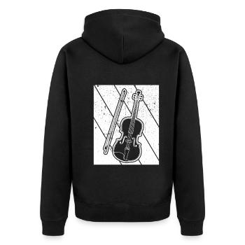 Violon Violoniste Violoniste - Veste à capuche bio Premium Unisexe - noir - Dos - Nico (187cm)