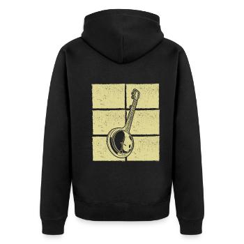 Banjo Banjo joueur Banjoïste - Veste à capuche bio Premium Unisexe - noir - Dos - Nico (187cm)