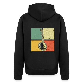 Banjo Banjo joueur Banjoïste - Veste à capuche bio Premium Unisexe - noir - Dos - Nico (187cm)