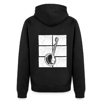 Banjo Banjo joueur Banjoïste - Veste à capuche bio Premium Unisexe - noir - Dos - Nico (187cm)