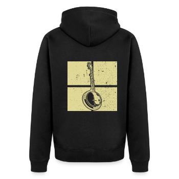Banjo Banjo joueur Banjoïste - Veste à capuche bio Premium Unisexe - noir - Dos - Nico (187cm)