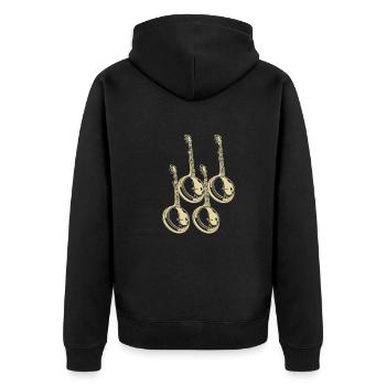 Banjo Banjo joueur Banjoïste - Veste à capuche bio Premium Unisexe - noir - Dos - Nico (187cm)