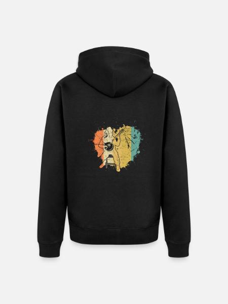 Banjo Banjo player Banjoist - Unisex Premium Organic Zip Hoodie - black
